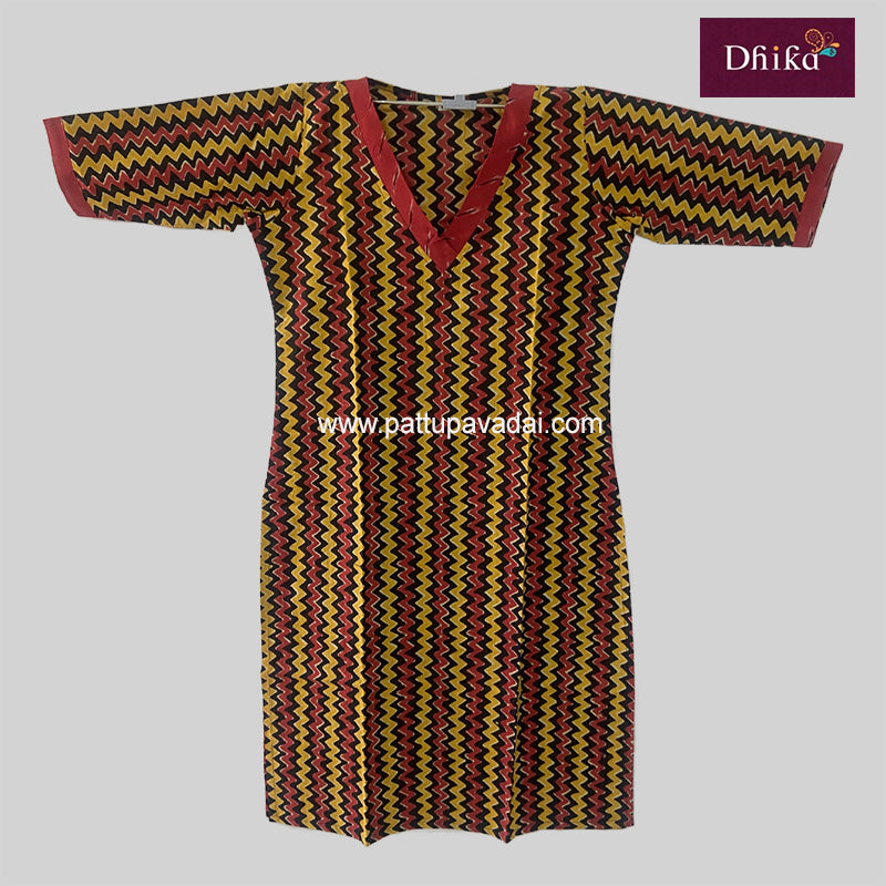 Pure Cotton Red Kurti