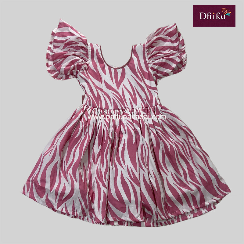 Baby Pink Soft Georgette Frocks