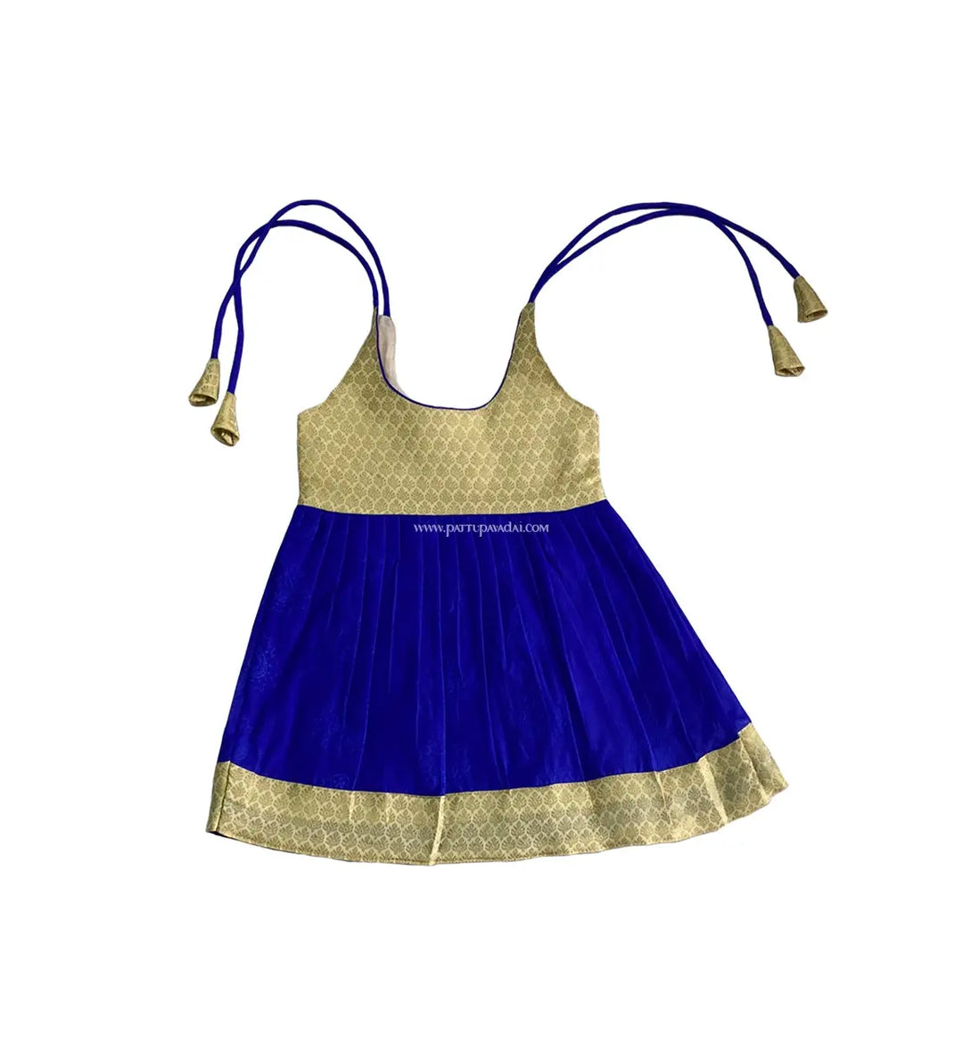 Kids Silk Frock Blue - Pattupavadai.com