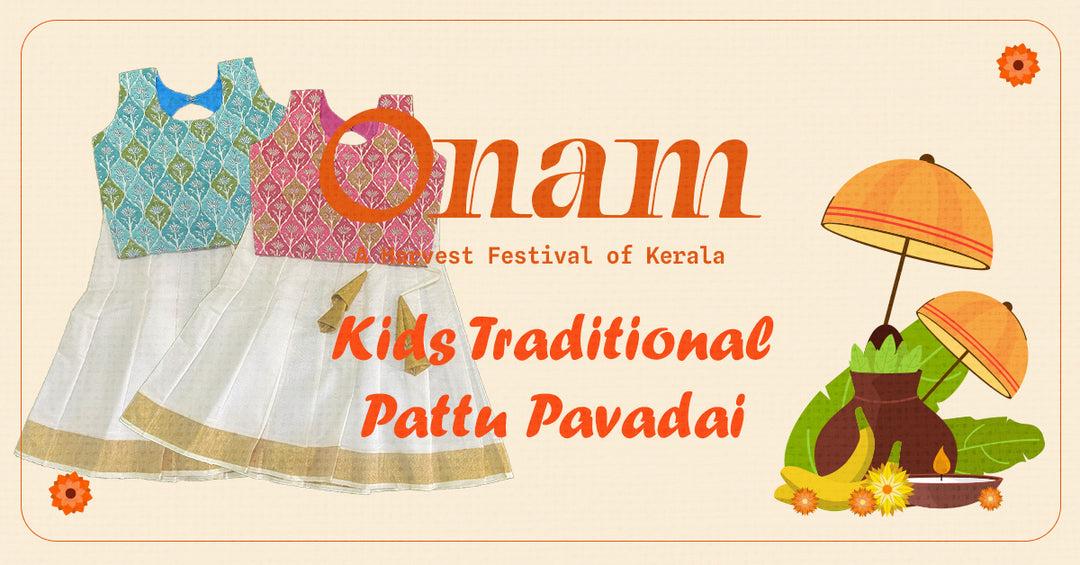 Celebrate Onam in Style: New Arrivals for Baby Girls at Pattupavadai.com