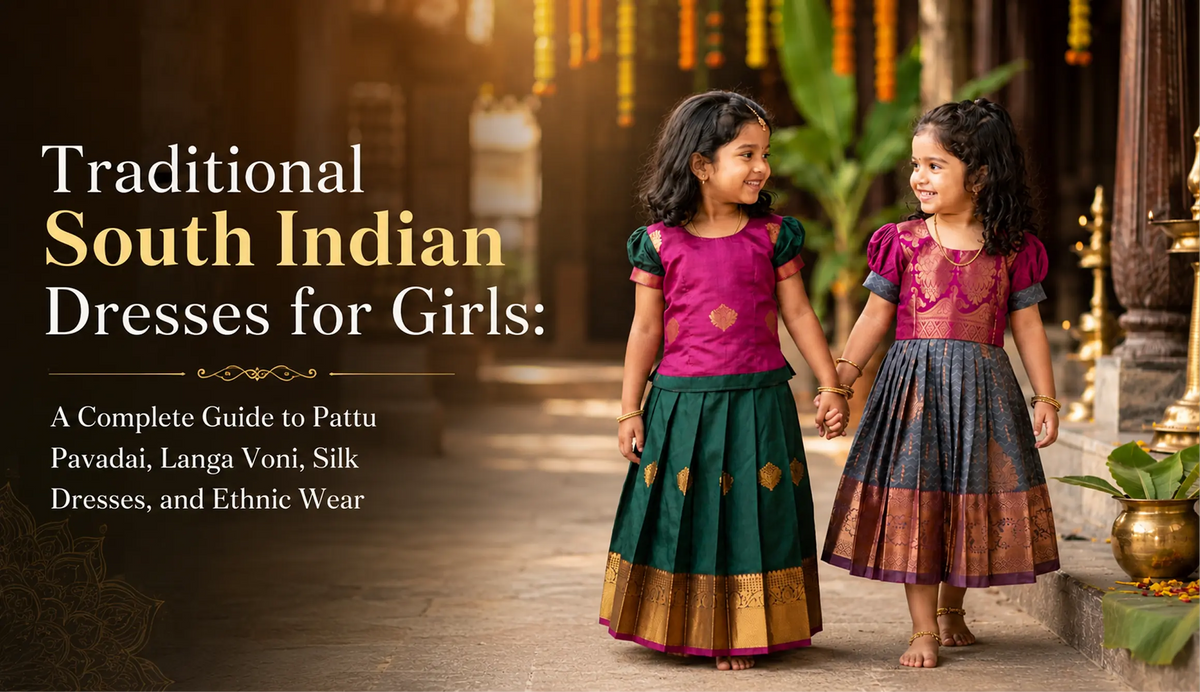 Traditional South Indian Dresses for Girls: A Complete Guide to Pattu Pavadai, Langa Voni, Silk Dresses, and Ethnic Wear