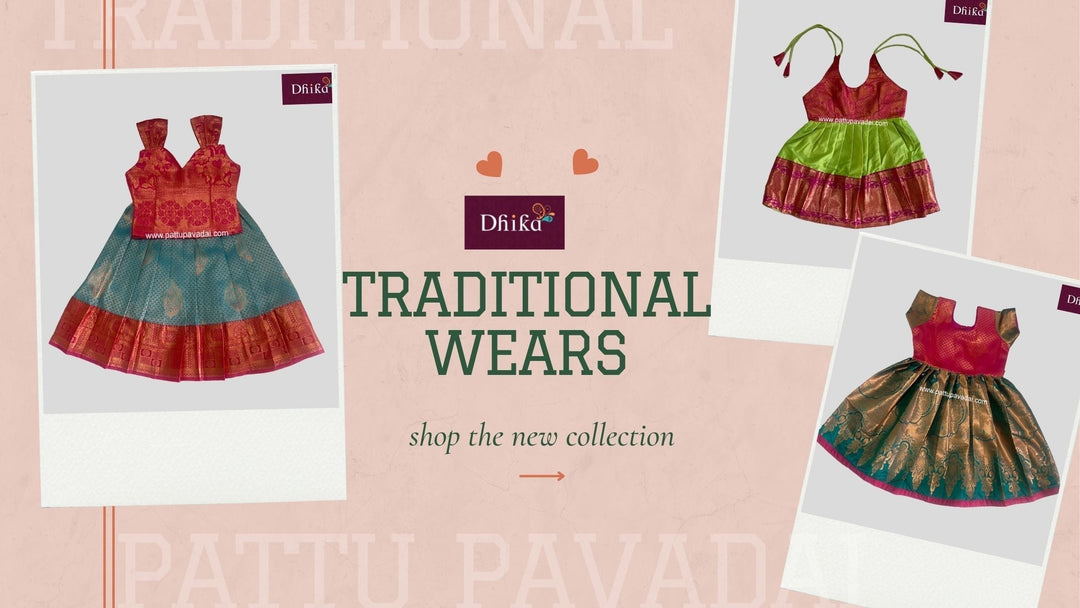 🔥The Timeless Beauty of Pattu Pavadai: A South Indian Classic
