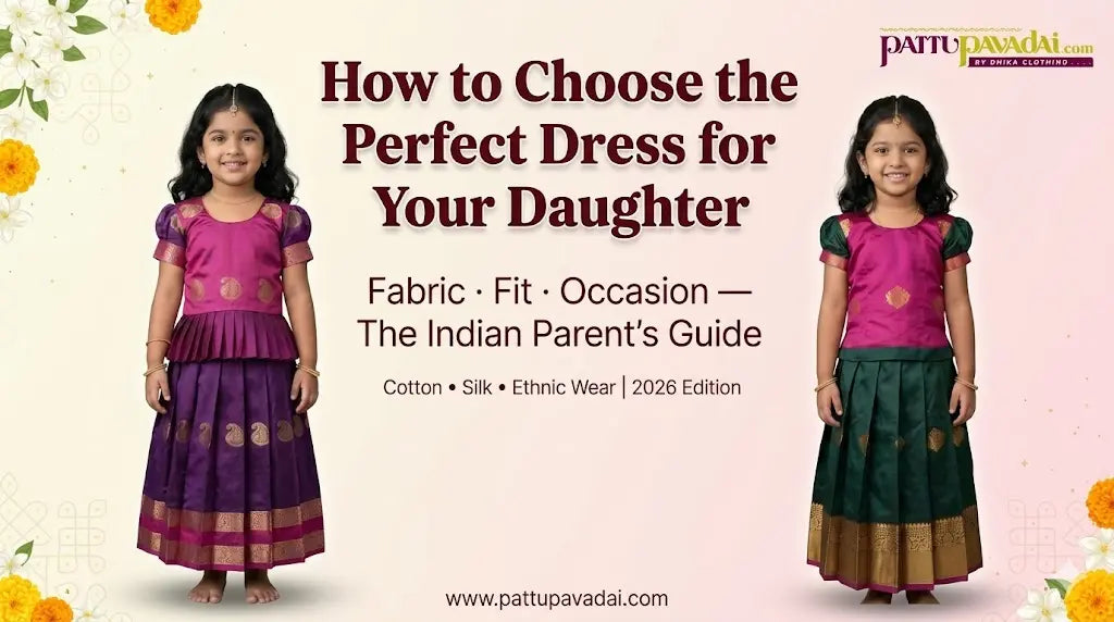 pattu pavadai for girls - pattupavadai.com