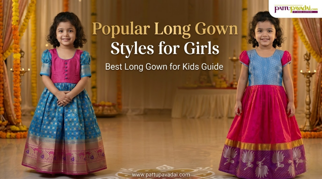 popular long gown styles for girls kids ethnic long gown dress