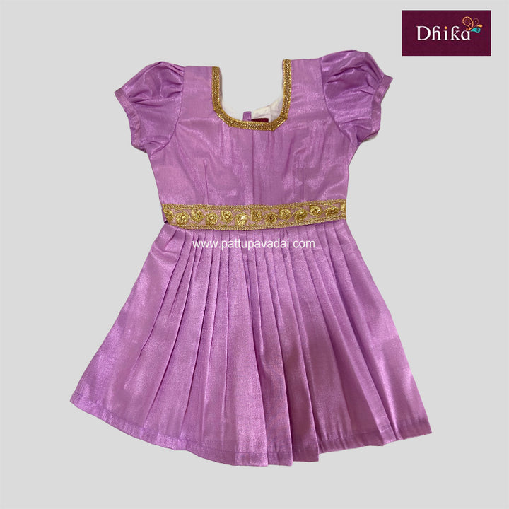 Lavender Tissue Silk Frock