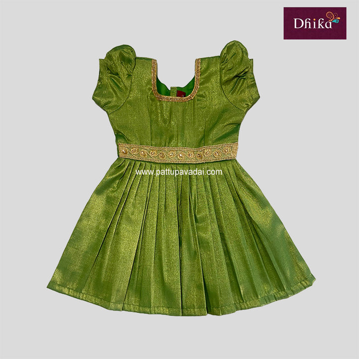 Green Tissue Silk Frock