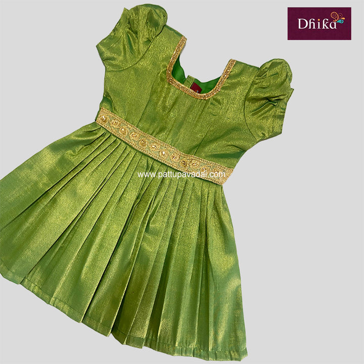 Green Tissue Silk Frock