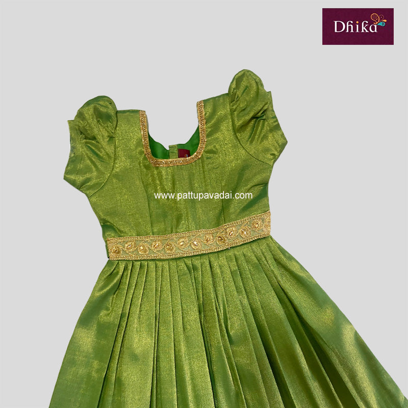 Green Tissue Silk Frock