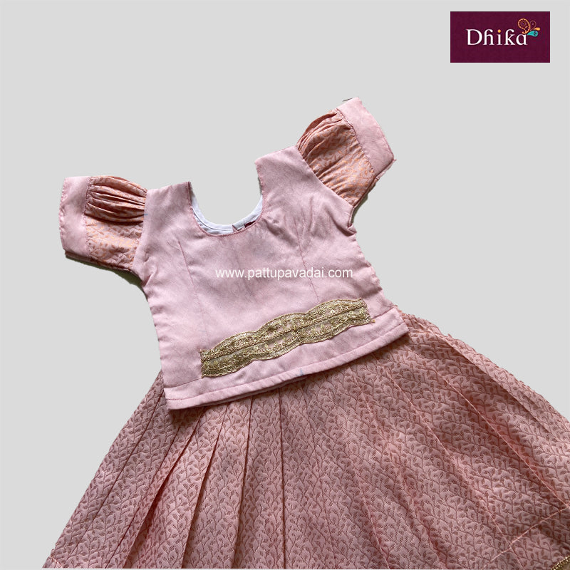 Soft Silk Pavadai Baby Pink