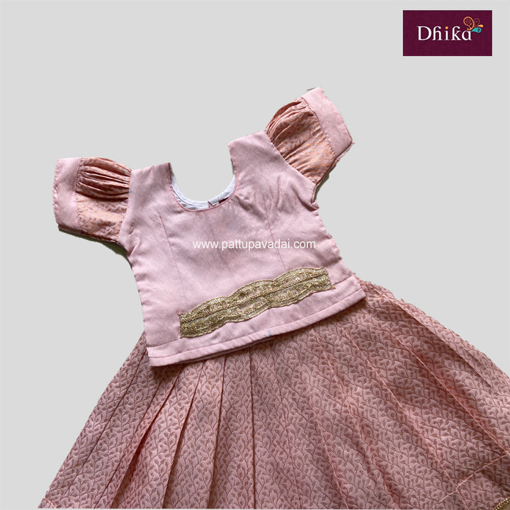 Soft Silk Pavadai Baby Pink
