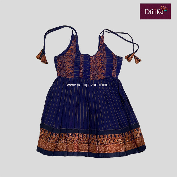 Navy Blue Cotton Frock for Kids – Everyday Casual & Party Wear Dress