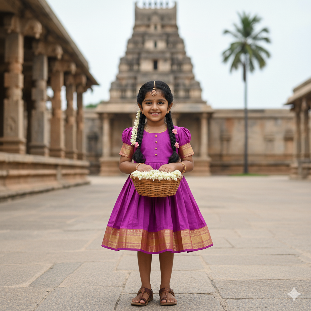 Kids Pure Cotton Frock for Girls & Kids – Pink Casual & Party Dress
