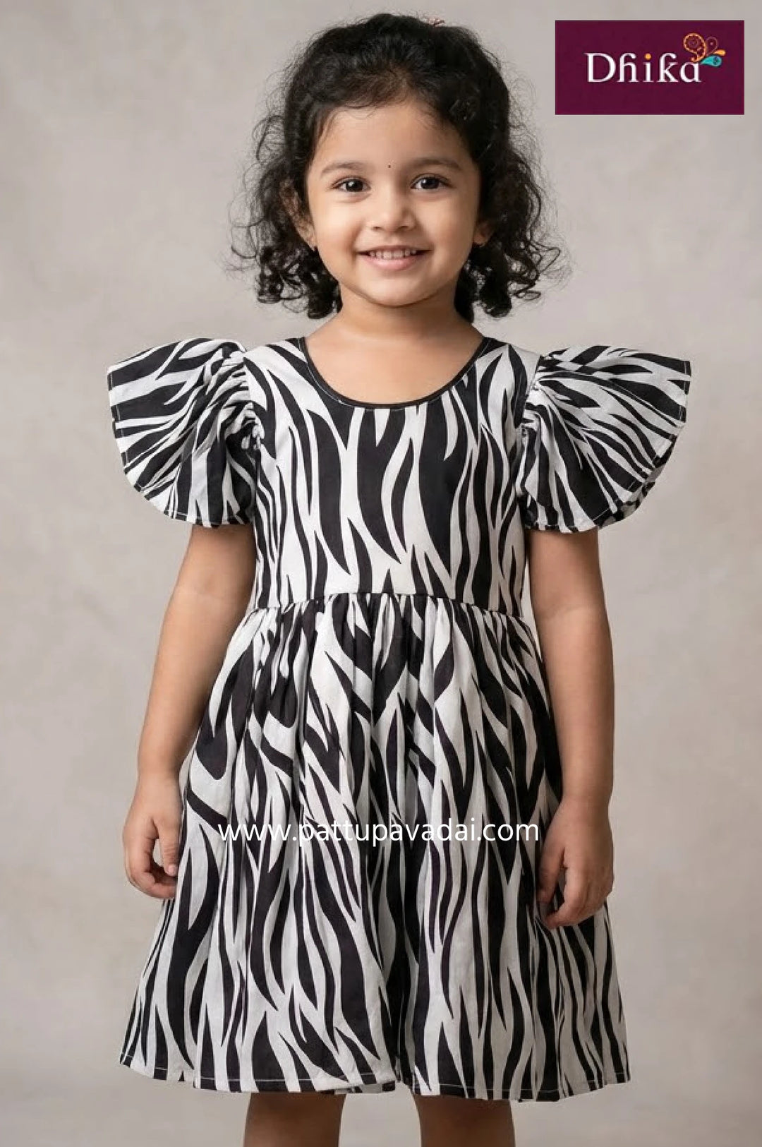 black soft georgette frock for kids elegant party wear