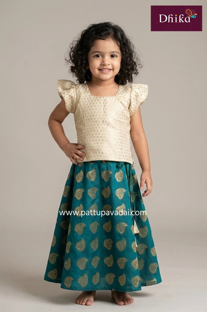 Fancy Cream and Rama Green Langa