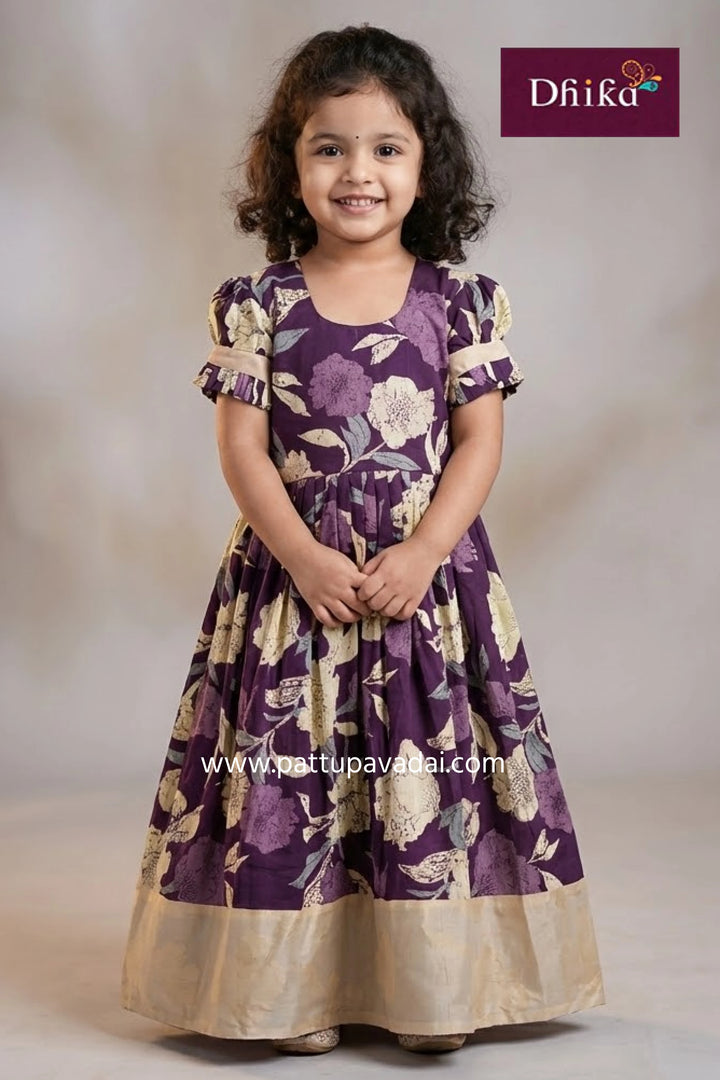 grape and sandal soft cotton long gown lightweight breathable cotton nightwear long gown