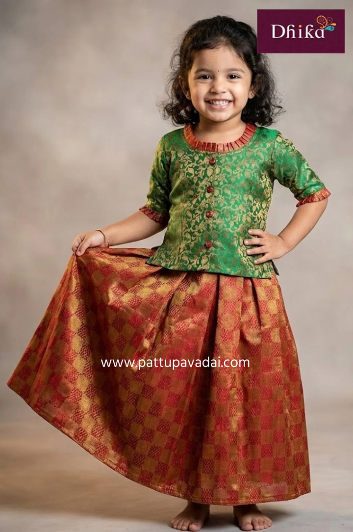 Kids Fancy Langa Green and Red