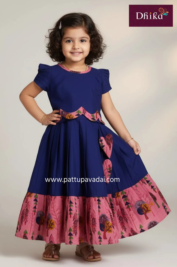 Kids Fancy Langa Pink and Navy Blue