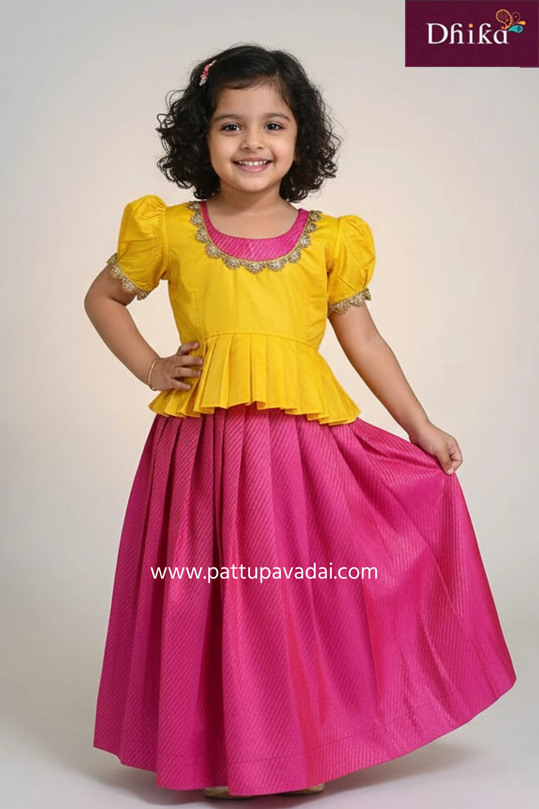 pink and yellow banarasi silk long gown elegant traditional party wear gown with intricate banarasi weaving