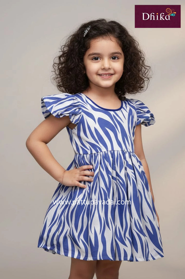 purple soft georgette frock for kids elegant party wear