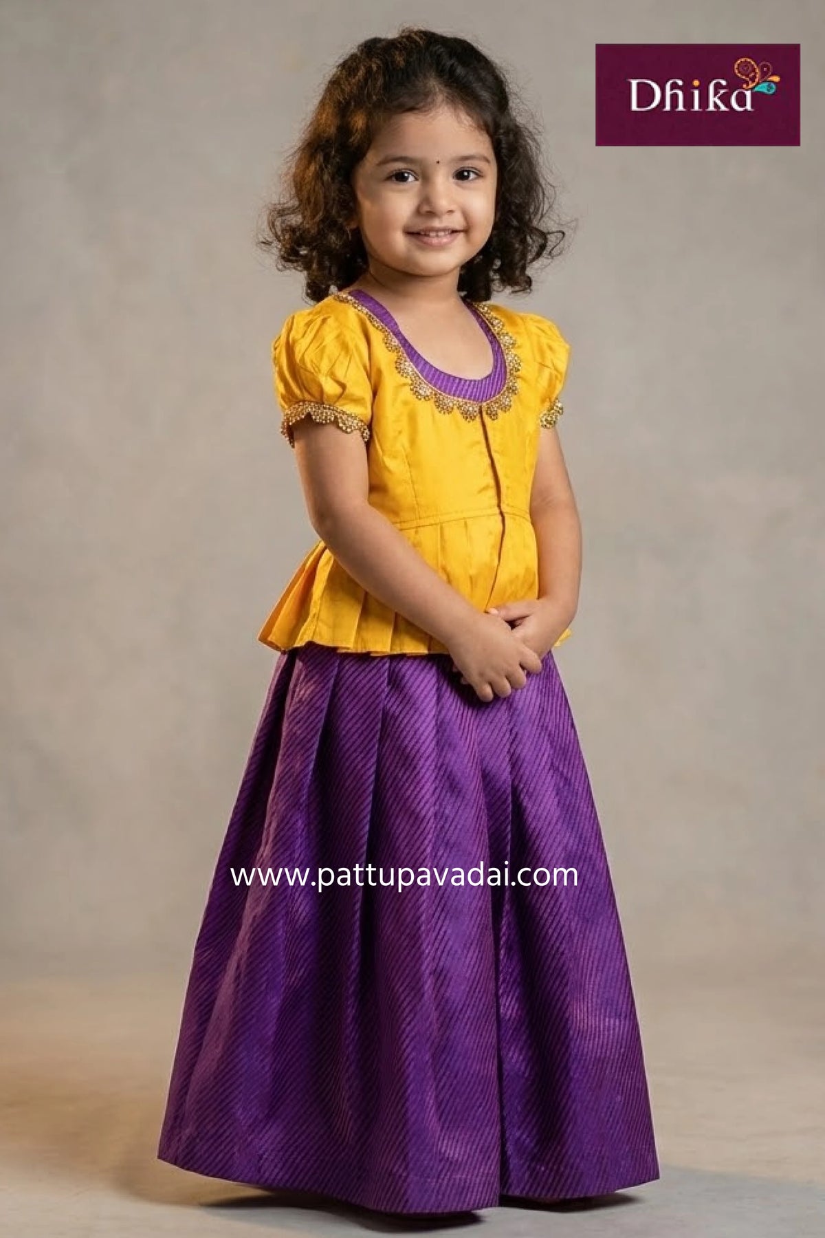 purple and yellow banarasi silk long gown elegant traditional party wear gown with rich woven detailing