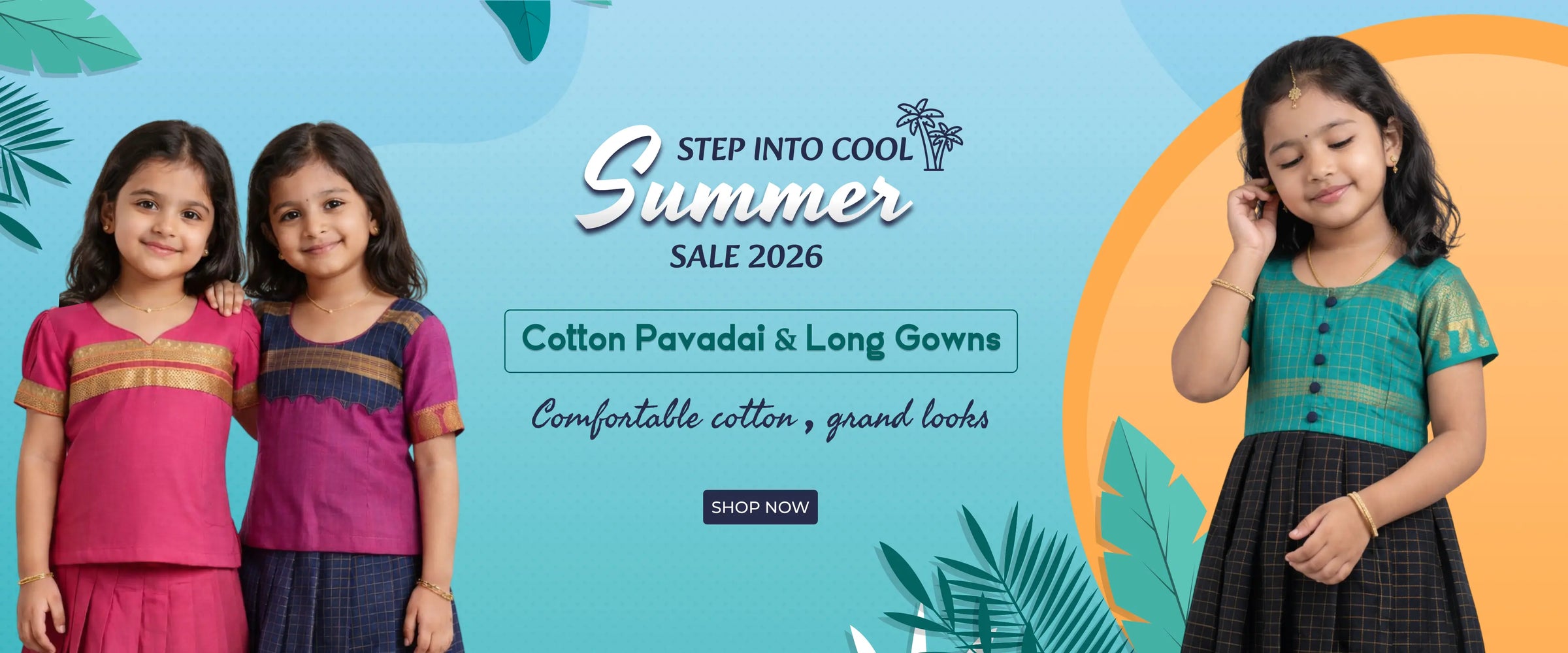 Girl wearing a light, sleeveless floral summer dress in pastel colors, perfect for warm sunny days.