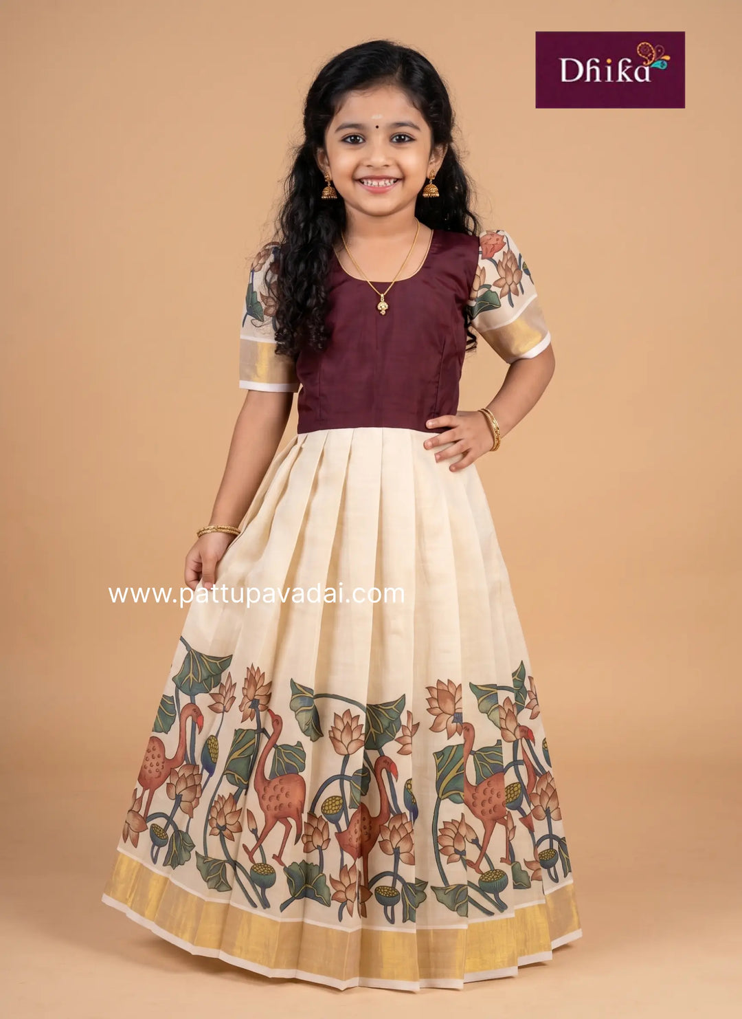 brown sandal long gown for women ethnic wear