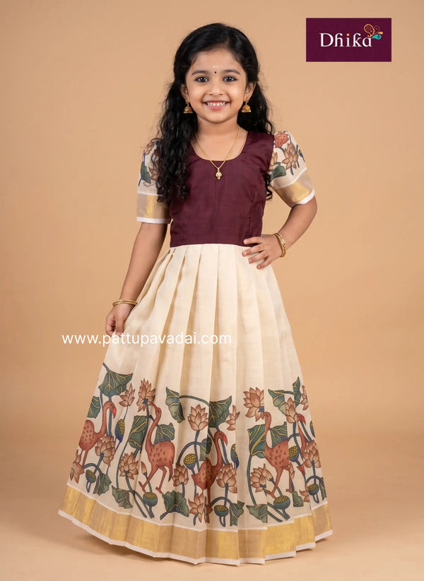 brown sandal long gown for women ethnic wear