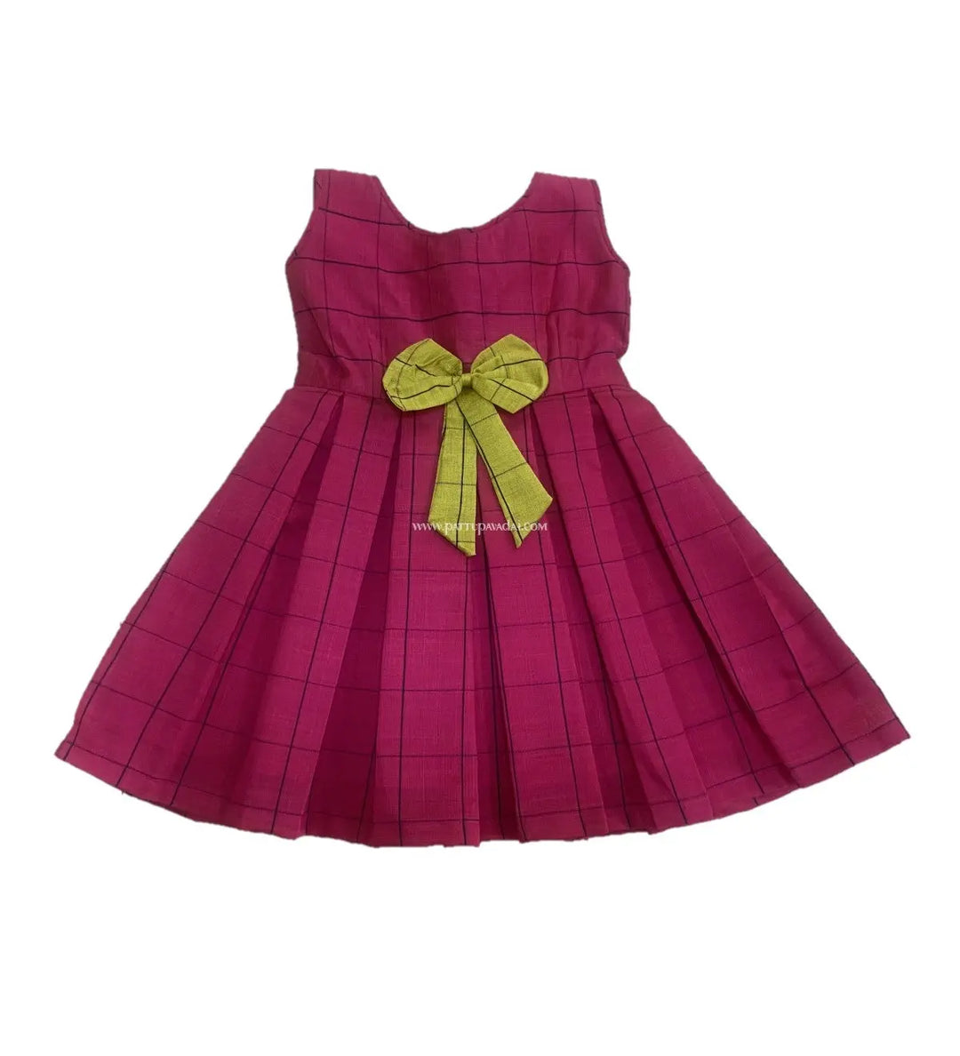 Cotton Frock Pink - Pattupavadai.com