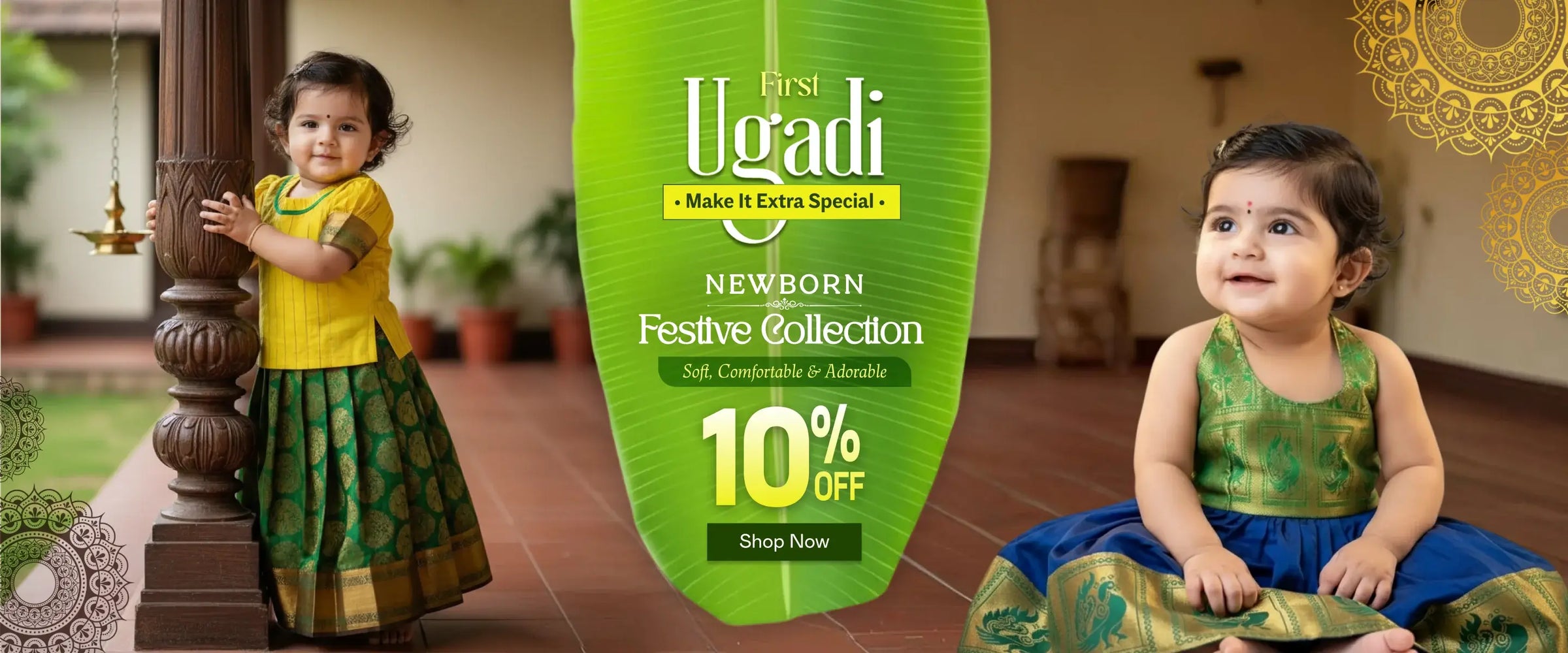 Beautiful girls festive pattu pavadai traditional ethnic wear