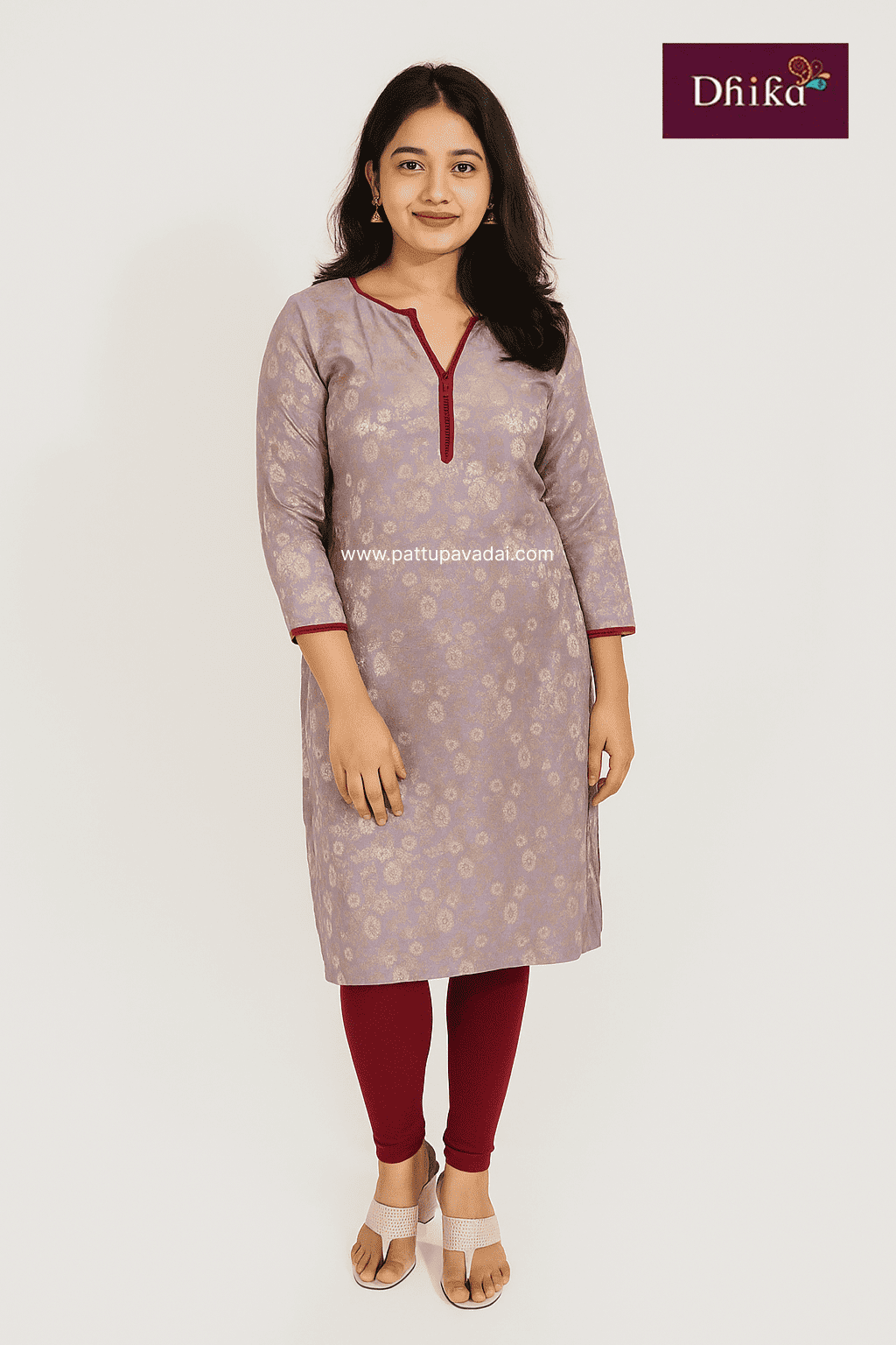 kamya pastel purple kurti soft comfortable elegant everyday wear