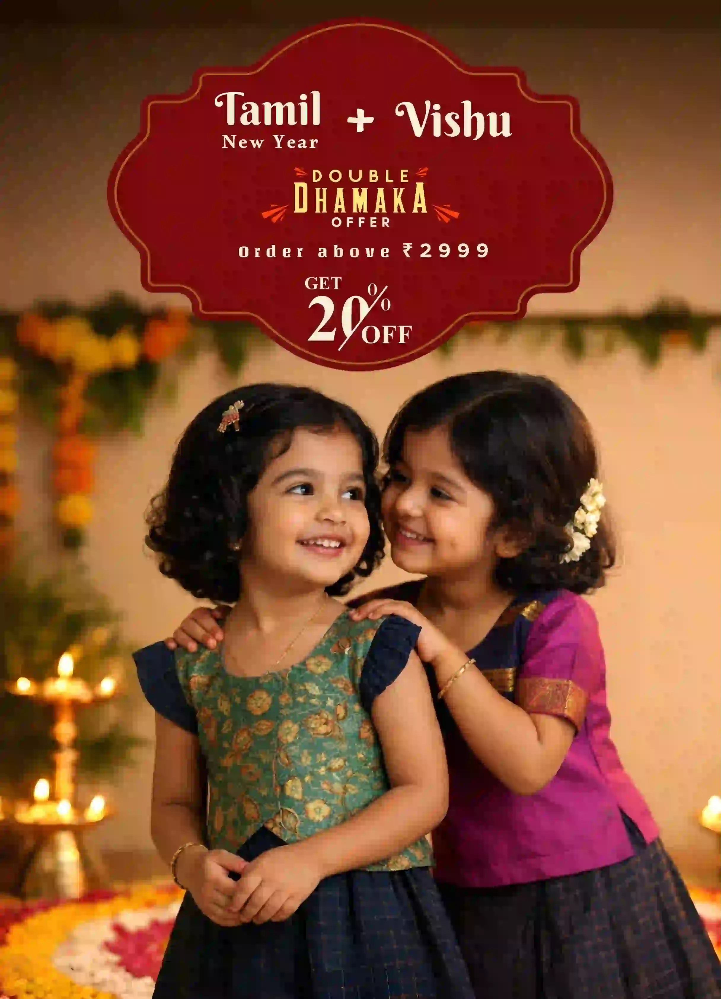 Kids pattu pavadai traditional silk dress collection for weddings and festivals