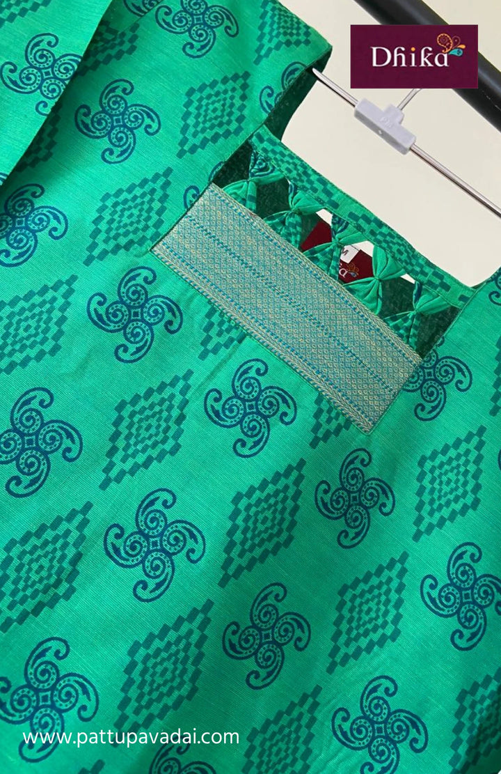 pure cotton green kurta for women comfortable office wear