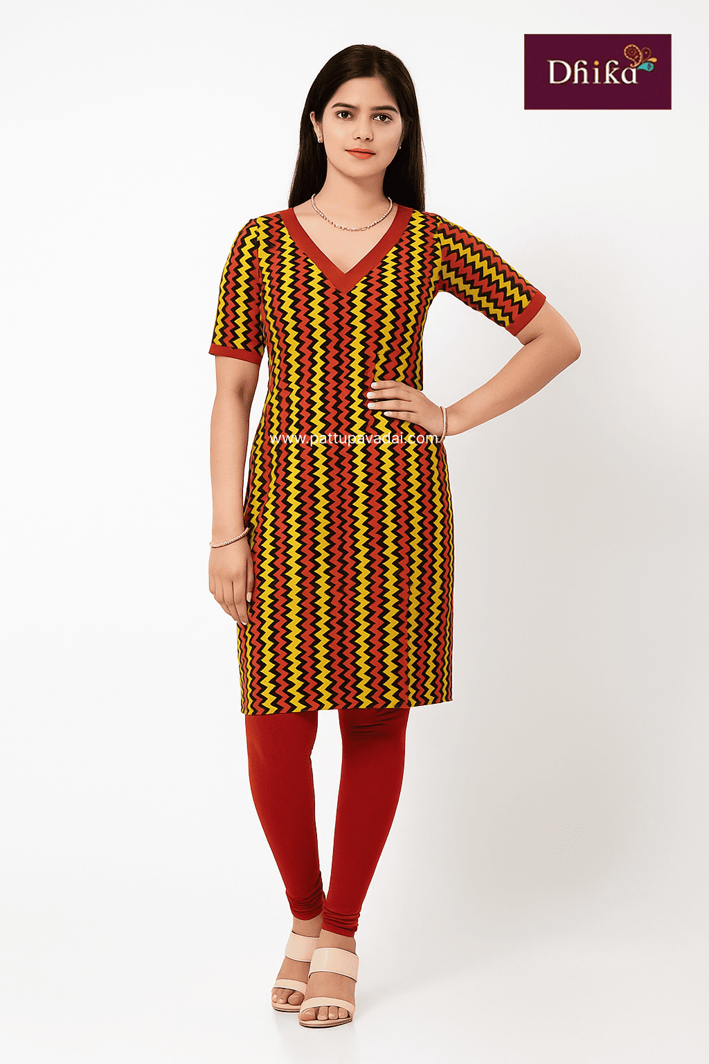 pure cotton red kurti soft breathable comfortable everyday wear