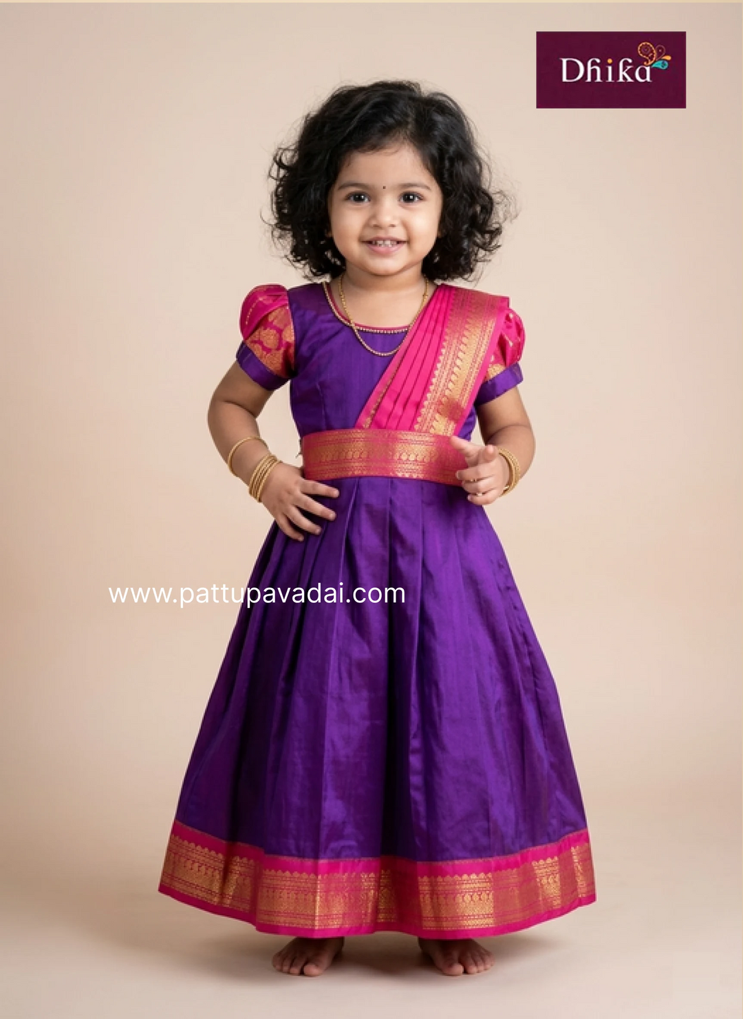 violet pure cotton long gown with dupatta for women ethnic wear