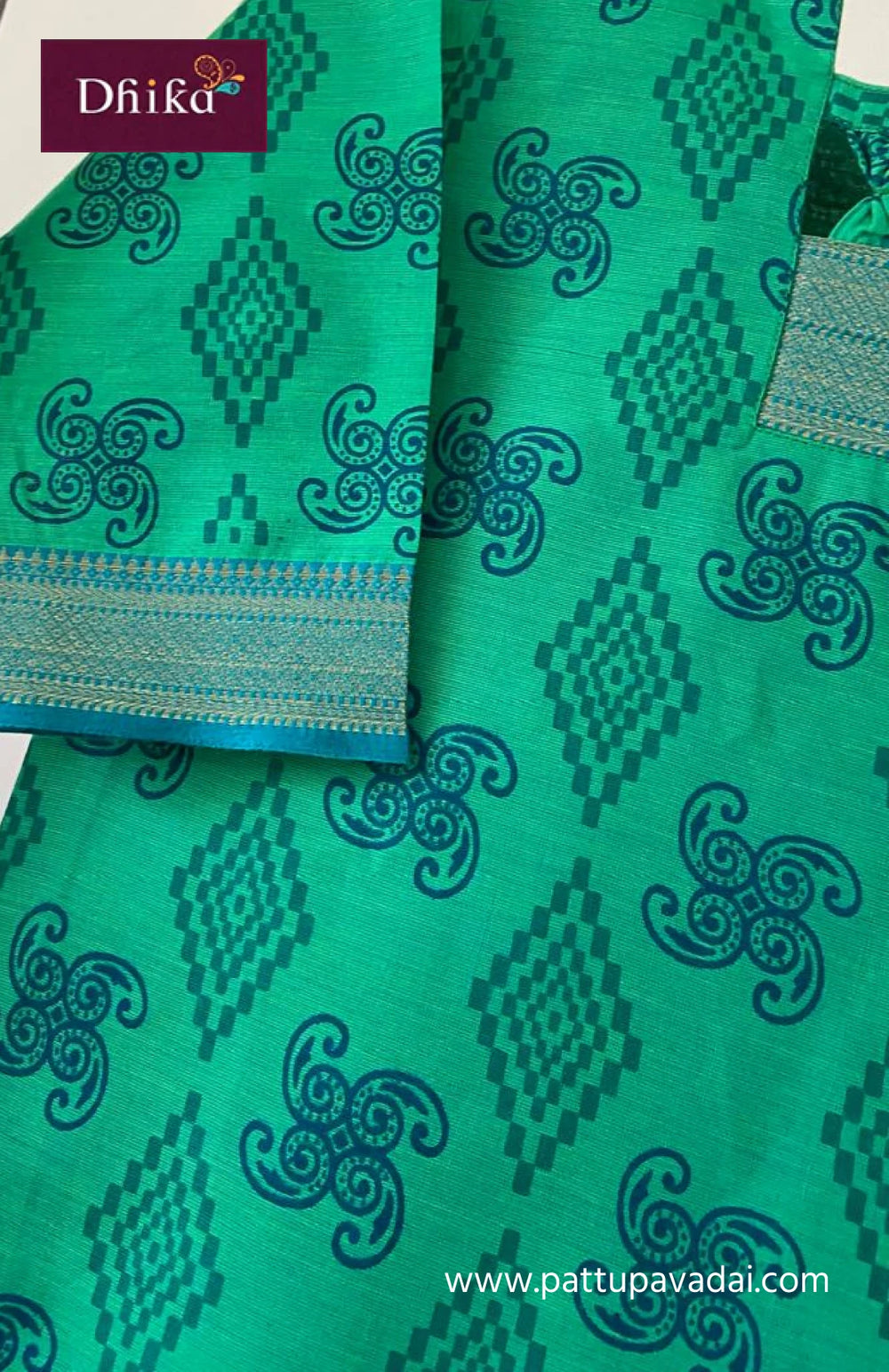 womens green cotton kurti breathable casual ethnic wear